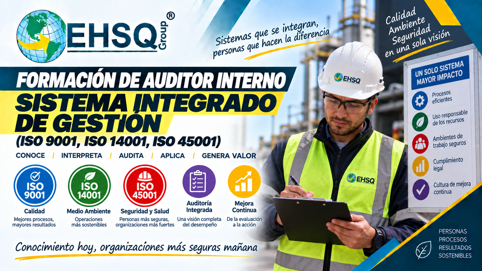 FORMACION DE AUDITOR INTERNO SISTEMA INTERADO DE GESTION (ISO 9001, ISO 14001, ISO 45001)